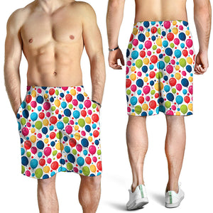 Cartoon Balloon Pattern Print Men's Shorts