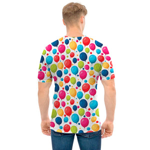 Cartoon Balloon Pattern Print Men's T-Shirt