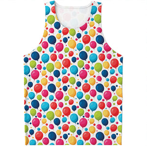 Cartoon Balloon Pattern Print Men's Tank Top