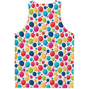 Cartoon Balloon Pattern Print Men's Tank Top