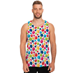 Cartoon Balloon Pattern Print Men's Tank Top