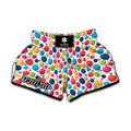 Cartoon Balloon Pattern Print Muay Thai Boxing Shorts