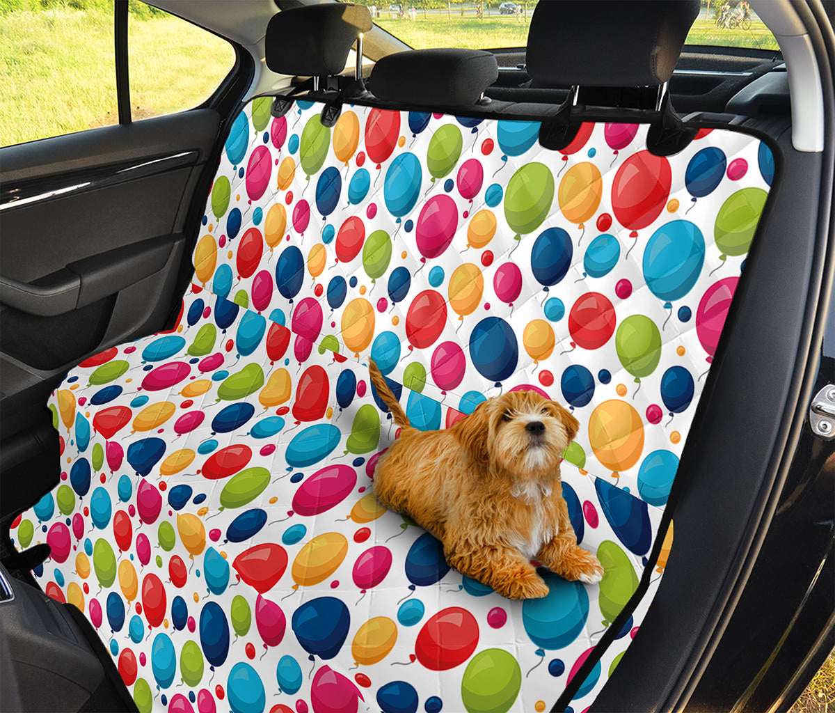 Cartoon Balloon Pattern Print Pet Car Back Seat Cover