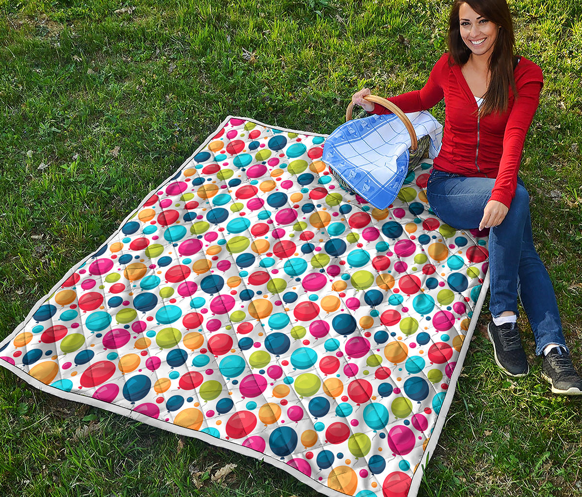 Cartoon Balloon Pattern Print Quilt
