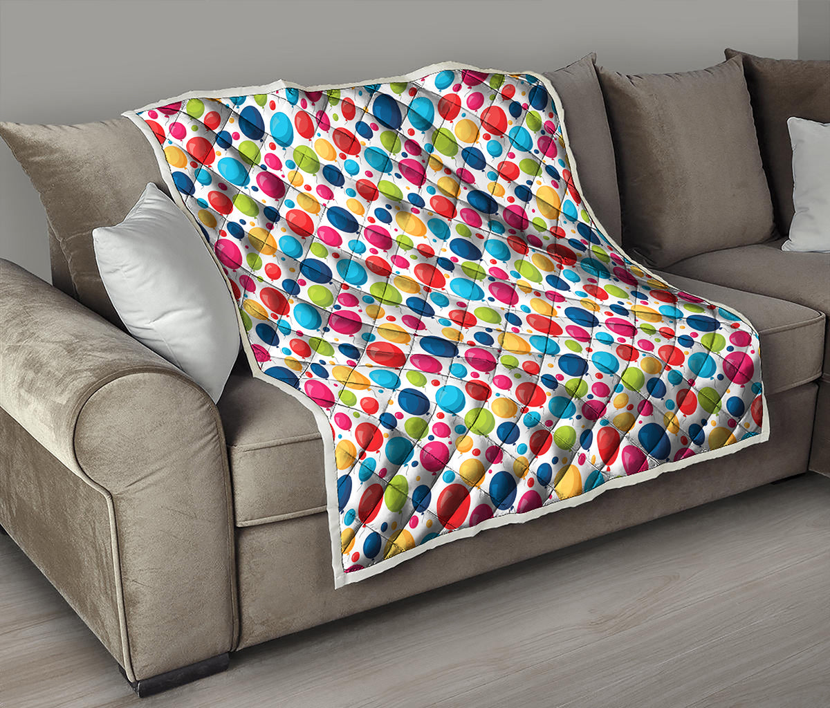 Cartoon Balloon Pattern Print Quilt