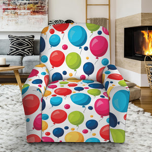 Cartoon Balloon Pattern Print Recliner Slipcover