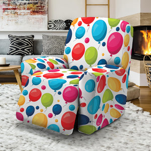 Cartoon Balloon Pattern Print Recliner Slipcover