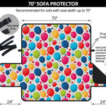 Cartoon Balloon Pattern Print Sofa Protector