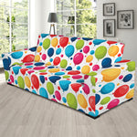 Cartoon Balloon Pattern Print Sofa Slipcover