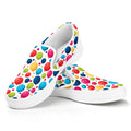 Cartoon Balloon Pattern Print White Slip On Sneakers
