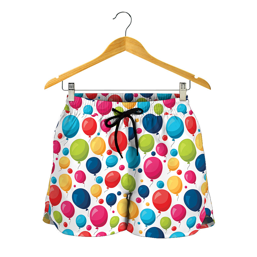 Cartoon Balloon Pattern Print Women's Shorts