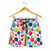 Cartoon Balloon Pattern Print Women's Shorts