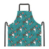 Cartoon Boston Terrier Flower Print Apron