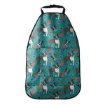 Cartoon Boston Terrier Flower Print Car Seat Organizers