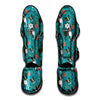 Cartoon Boston Terrier Flower Print Muay Thai Shin Guard