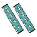 Cartoon Boston Terrier Pattern Print Car Seat Belt Covers
