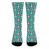 Cartoon Boston Terrier Pattern Print Crew Socks