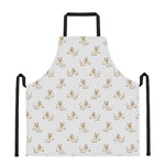 Cartoon Bull Terrier Pattern Print Apron