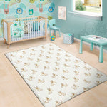 Cartoon Bull Terrier Pattern Print Area Rug