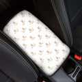 Cartoon Bull Terrier Pattern Print Car Center Console Cover