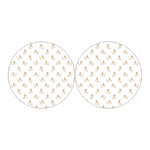 Cartoon Bull Terrier Pattern Print Car Coasters