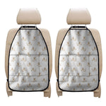 Cartoon Bull Terrier Pattern Print Car Seat Organizers