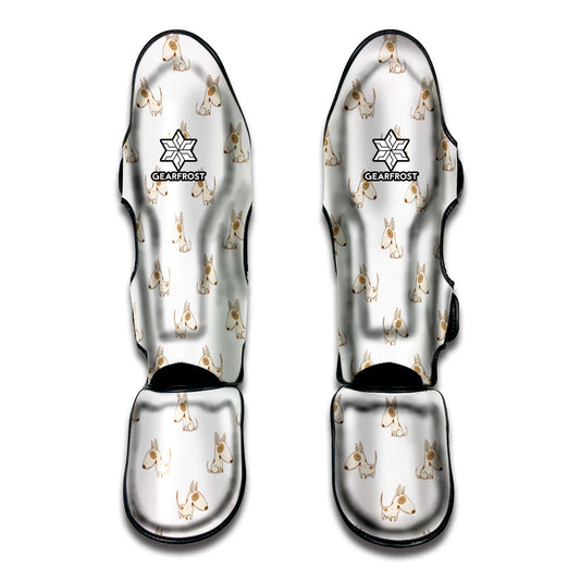 Cartoon Bull Terrier Pattern Print Muay Thai Shin Guard
