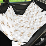 Cartoon Bull Terrier Pattern Print Pet Car Back Seat Cover