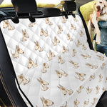 Cartoon Bull Terrier Pattern Print Pet Car Back Seat Cover