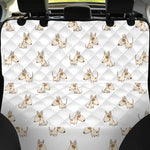 Cartoon Bull Terrier Pattern Print Pet Car Back Seat Cover