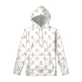 Cartoon Bull Terrier Pattern Print Pullover Hoodie