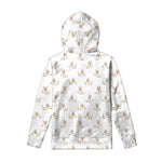 Cartoon Bull Terrier Pattern Print Pullover Hoodie