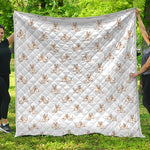 Cartoon Bull Terrier Pattern Print Quilt