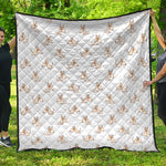 Cartoon Bull Terrier Pattern Print Quilt