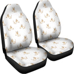 Cartoon Bull Terrier Pattern Print Universal Fit Car Seat Covers