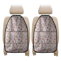 Cartoon Cactus And Llama Pattern Print Car Seat Organizers