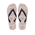 Cartoon Cactus And Llama Pattern Print Flip Flops