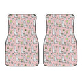 Cartoon Cactus And Llama Pattern Print Front Car Floor Mats