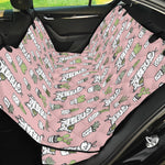 Cartoon Cactus And Llama Pattern Print Pet Car Back Seat Cover