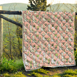 Cartoon Cactus And Llama Pattern Print Quilt
