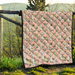 Cartoon Cactus And Llama Pattern Print Quilt