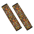Cartoon Camping Pattern Print Car Seat Belt Covers