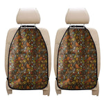 Cartoon Camping Pattern Print Car Seat Organizers