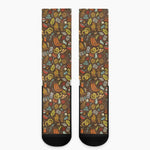 Cartoon Camping Pattern Print Crew Socks