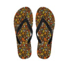 Cartoon Camping Pattern Print Flip Flops