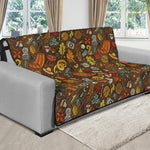 Cartoon Camping Pattern Print Futon Protector