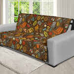 Cartoon Camping Pattern Print Futon Protector