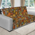 Cartoon Camping Pattern Print Futon Protector