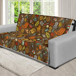 Cartoon Camping Pattern Print Futon Protector