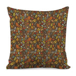 Cartoon Camping Pattern Print Pillow Cover